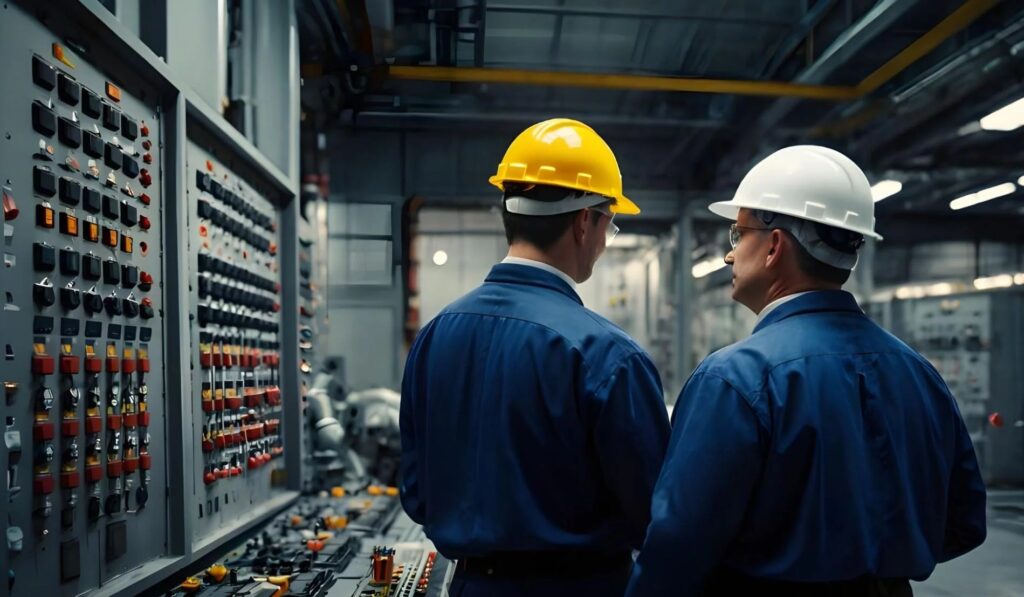 PLC automation in a manufacturing plant using OPC-UA protocol.
