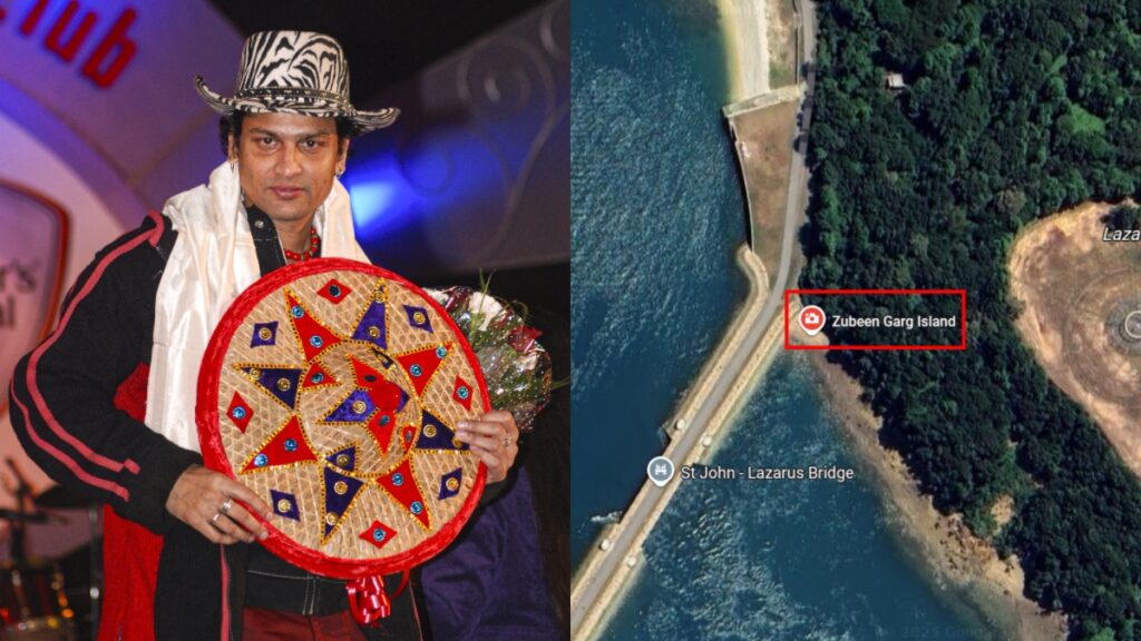 Fans paying tribute at Zubeen Garg Island memorial