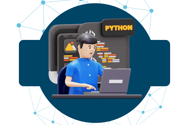 Students working on Python projects and data analytics in Ambala training center.
