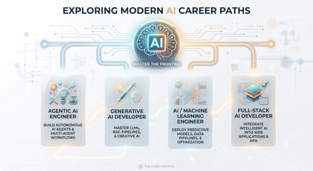 Best AI Course in Mohali: Generative AI & Agentic AI at The Core Systems ai career path- the core systems